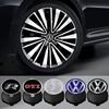 CAT1 4pcs 60/63/68mm for Volkswagen VW R GTI Golf 4 5 6 7 MK7 Polo Jetta Touran b5 Tiguan 4 Motion Car Wheel Center Hub Cap Rim Cover