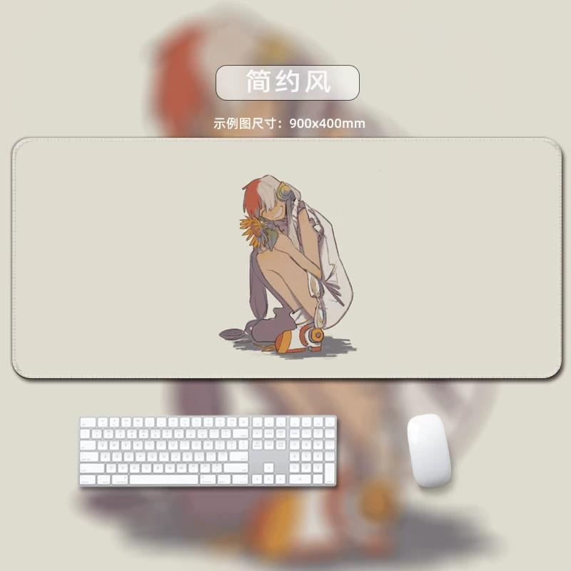 Цельный кожаный коврик для мыши  Большой Маленький Офисный Игровой Коврик для Клавиатуры Настольный Коврик Браслет из Щетины  Монки Д. Луффи  Ророноа Зоро  Декоративный настольный коврик