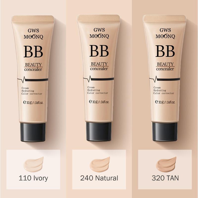 Liquid Foundation Concealer Oil Control BB Cream Moisturizing Brightening Skin Tone Long-lasting Waterproof Makeup