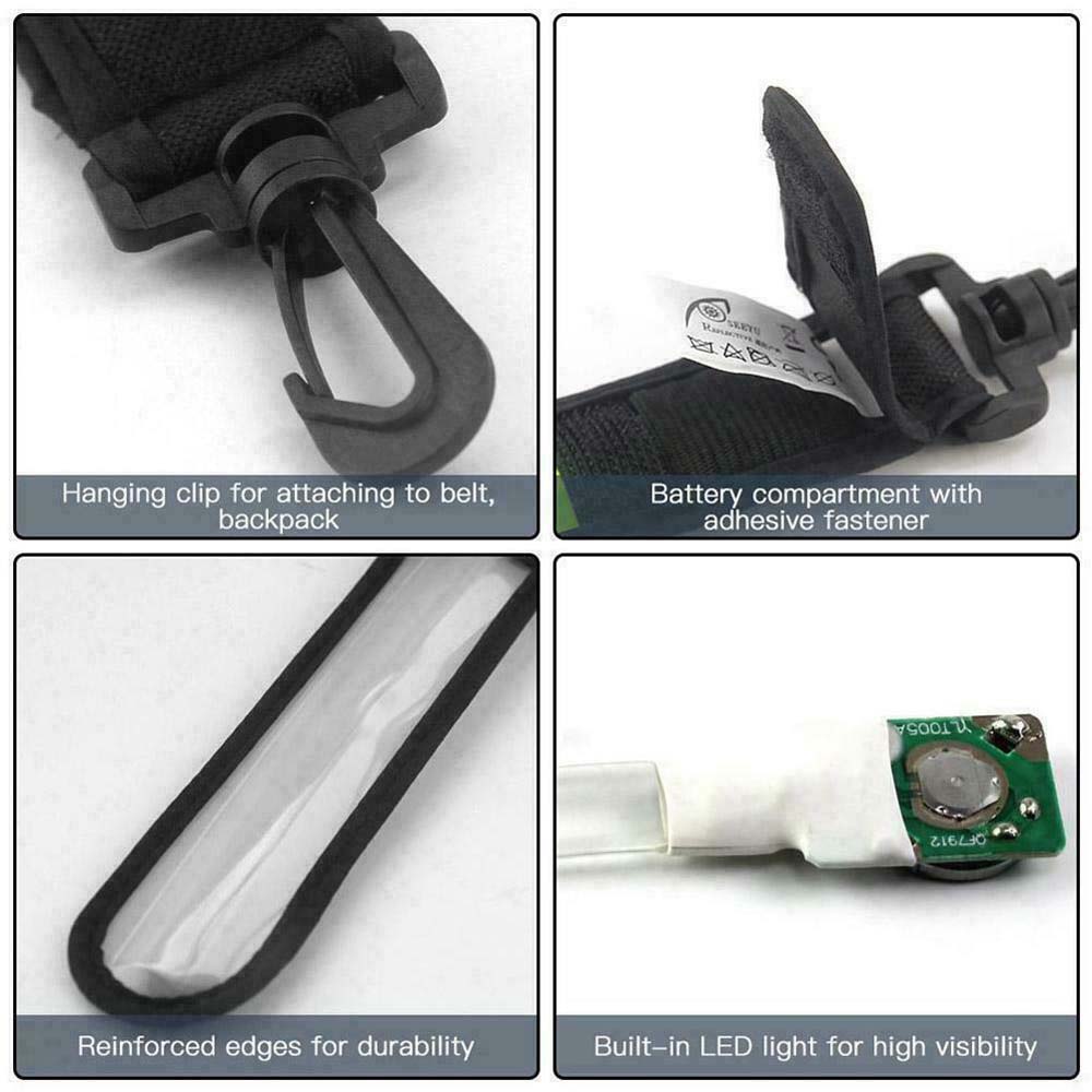 Светодиодный ремешок для наручного браслета Светоотражающий подвесной светильник Светоотражающий декор Светоотражающий ремень