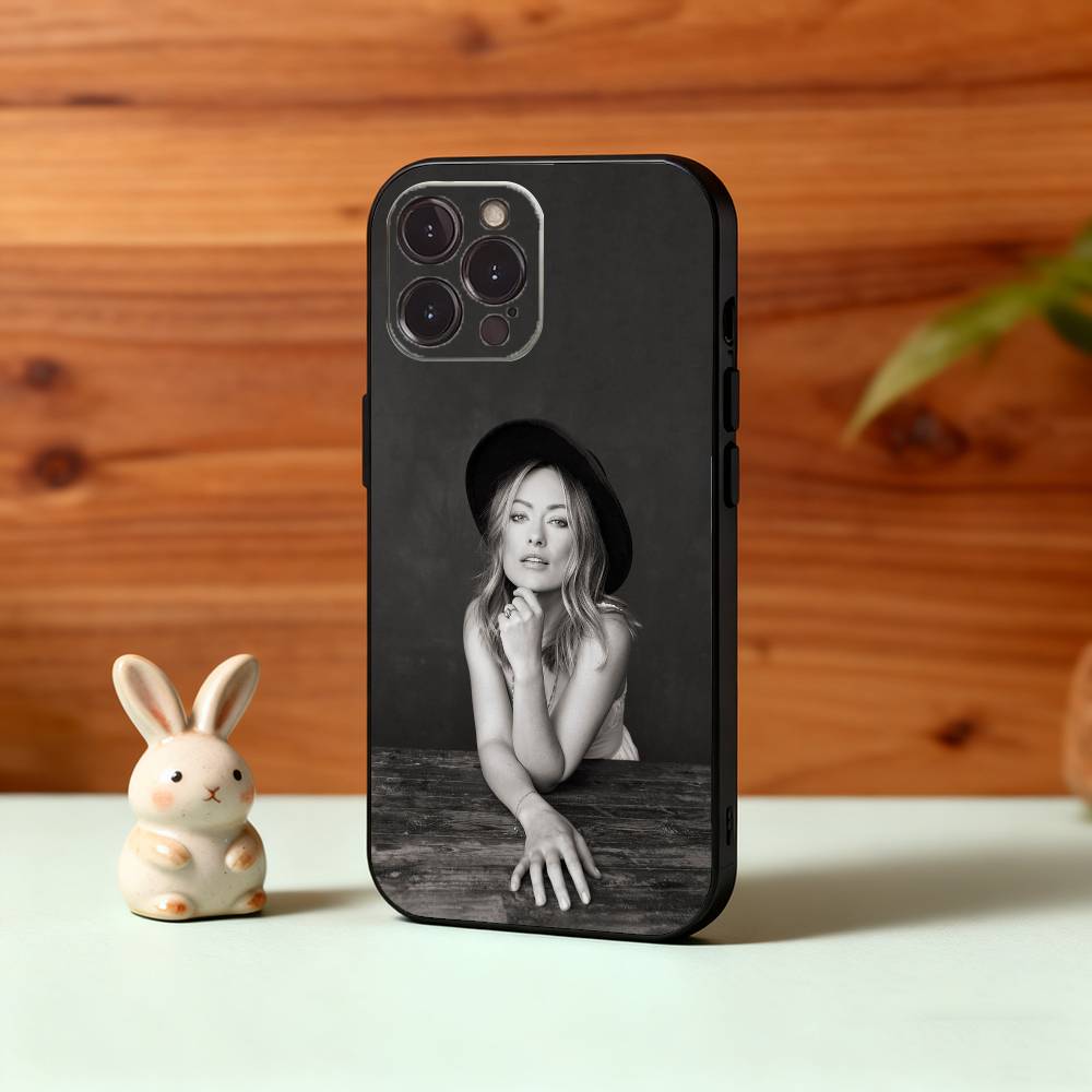 Очаровательный чехол для телефона с Оливией Уайлд для iPhone17,16,15,14,13,12Plus,Pro Max,XS,5G, мягкий силиконовый, черный