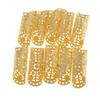10x Golden Dreadlocks Hair Tubes Beads DIY Braid Clips Pendants Hair Jewelry