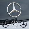 For Mercedes Benz 90MM ABS Car Rear Badge Sticker Trunk Emblem Decal A B C E S class GLA GLC CLA GLK GLE W204 W205 W212 PB2
