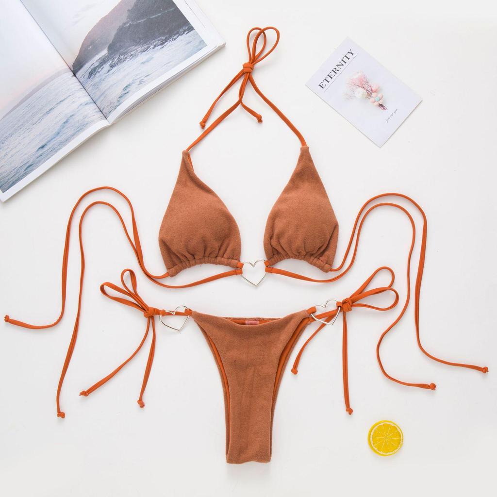 European & American Style Triangle Tie-Up Bikini - 807GR Swimsuit Collection