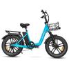SAMEBIKE C05Pro Уличный складной электрический велосипед для поездок на работу 36В 13Ач Аккумулятор 7 Скоростей Алюминиевый сплав Низкая рама Складной 20-дюймовые Широкие шины Дорожный Электровелосипед