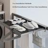 Выдвижная сушилка для белья, настенная вешалка для белья, вешалки из алюминиевого сплава с сеткой для носков, нижнего белья, 1 упаковка