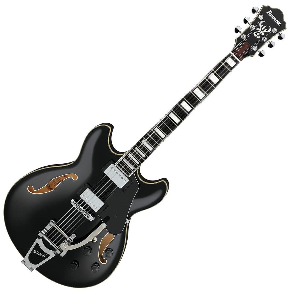 IBANEZ AS103T Black Guitar Shimamura Musical Instruments Original Model Ibanez Semi-acoustic