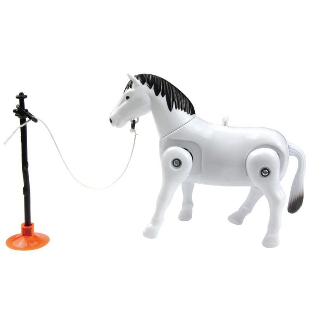 Plastic Electric Horse Model Funny Simulation Toys Horse Circling Toy Children Early Learning Tool