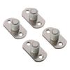 4Pcs Plastic Sliding Barn Door Silver Guide Wheel Bracket Roller Guide  Glass Sliding Doors
