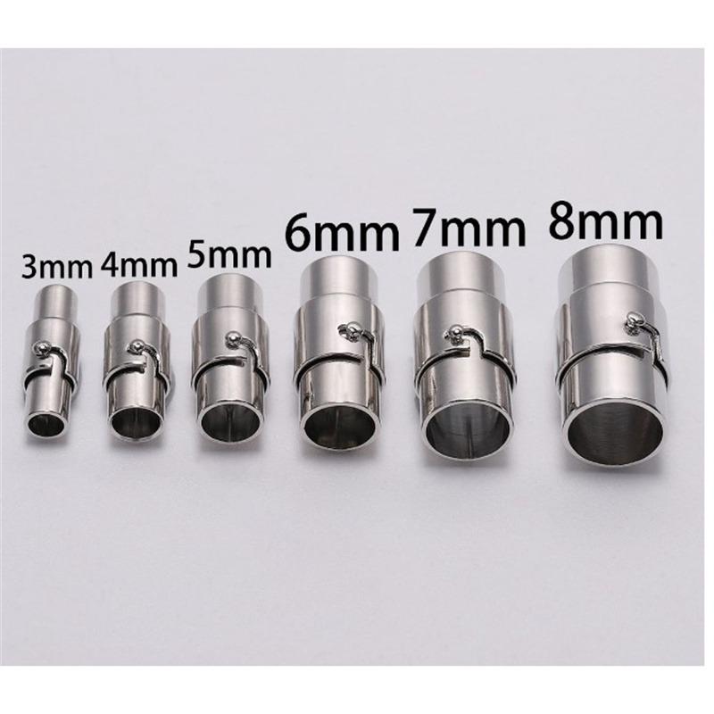 Bracelet Necklace Connector Magnetic Clasps Leather Cord 10PCS End Cap Jewelry