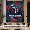 Custom Text Tapestry Bologna FC Print Wall Tapestry Indoor Living Room Wall Decor