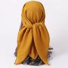 Faux Silk Scarf Solid Color Thin Women Shawl Lightweight Beach Long Scarf Wrap Daily Wear Bag Decoration