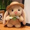 Bunny Pudding Plush Stuffed Toy Hat Rabbit Doll Decoration Kids Birthday Gift