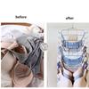 Metal Door Hanger Hook Belt Storage Tank Tops Hanger Folding Closet Organizer Bra Hangers