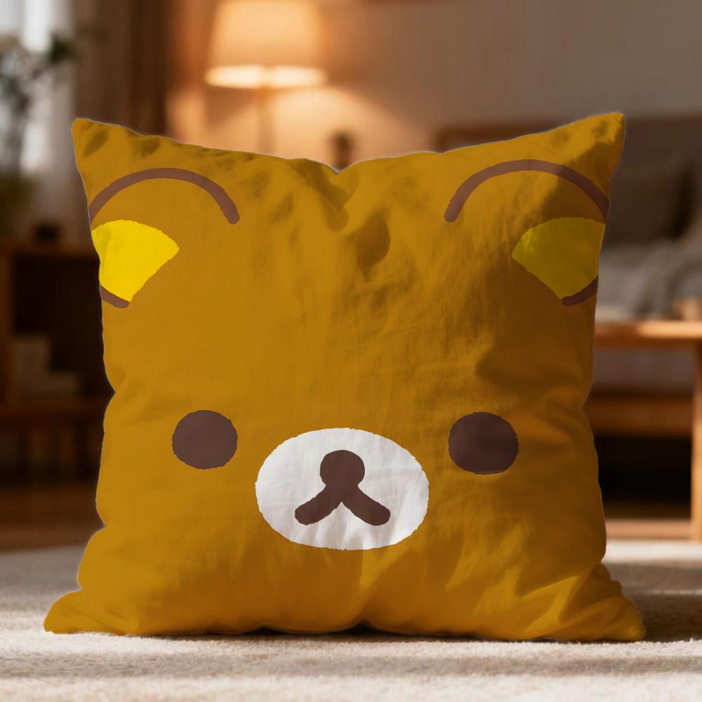 Модная наволочка-подушка R-RRilakkuma Мягкая моющаяся наволочка для дивана, кровати, путешествий, офиса