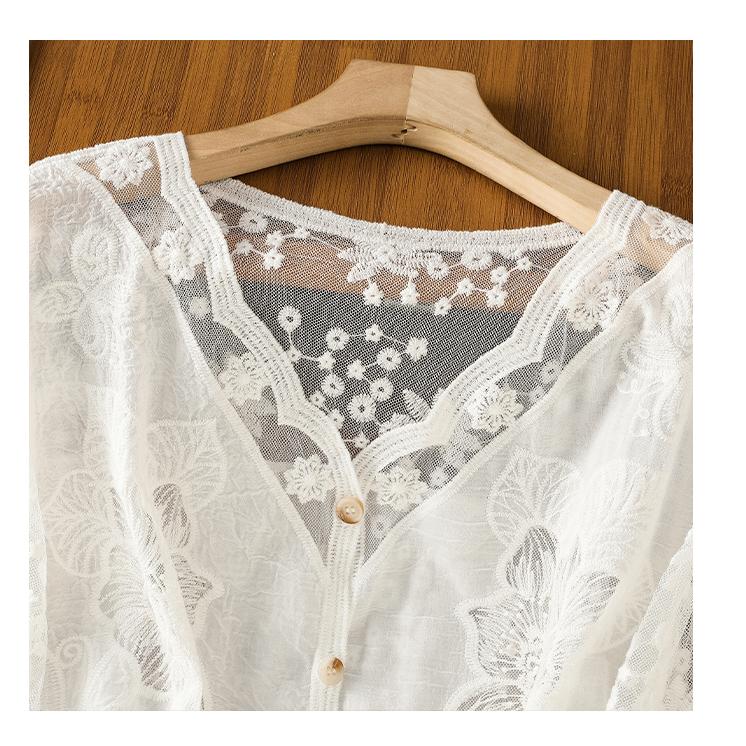 DIMANAF 2025 Летняя Женская Кружевная Футболка Базовая Новая Модная Майка Кружевные Футболки Повседневные Свободные Футболки