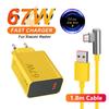6A 67W Max Turbo EU Fast Charger for Xiaomi 11 12 13 14 Ultra Redmi Note 11T 12T 13 POCO X4 X5 X6 Pro Type C USB Charging Cable