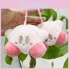 Kirby Sweet Pink Plush Doll Keychain Soft Cuddly Toy For Fashionable Charm Bag