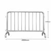 LNGA LANDGRE Stainless Steel Mobile Crowd Control Barrier CN plug (adapter included)