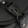 Новая черная мотоциклетная сумка-кофр из ПУ кожи, цилиндрическая, для хранения, сумка для инструментов 300*85*125мм