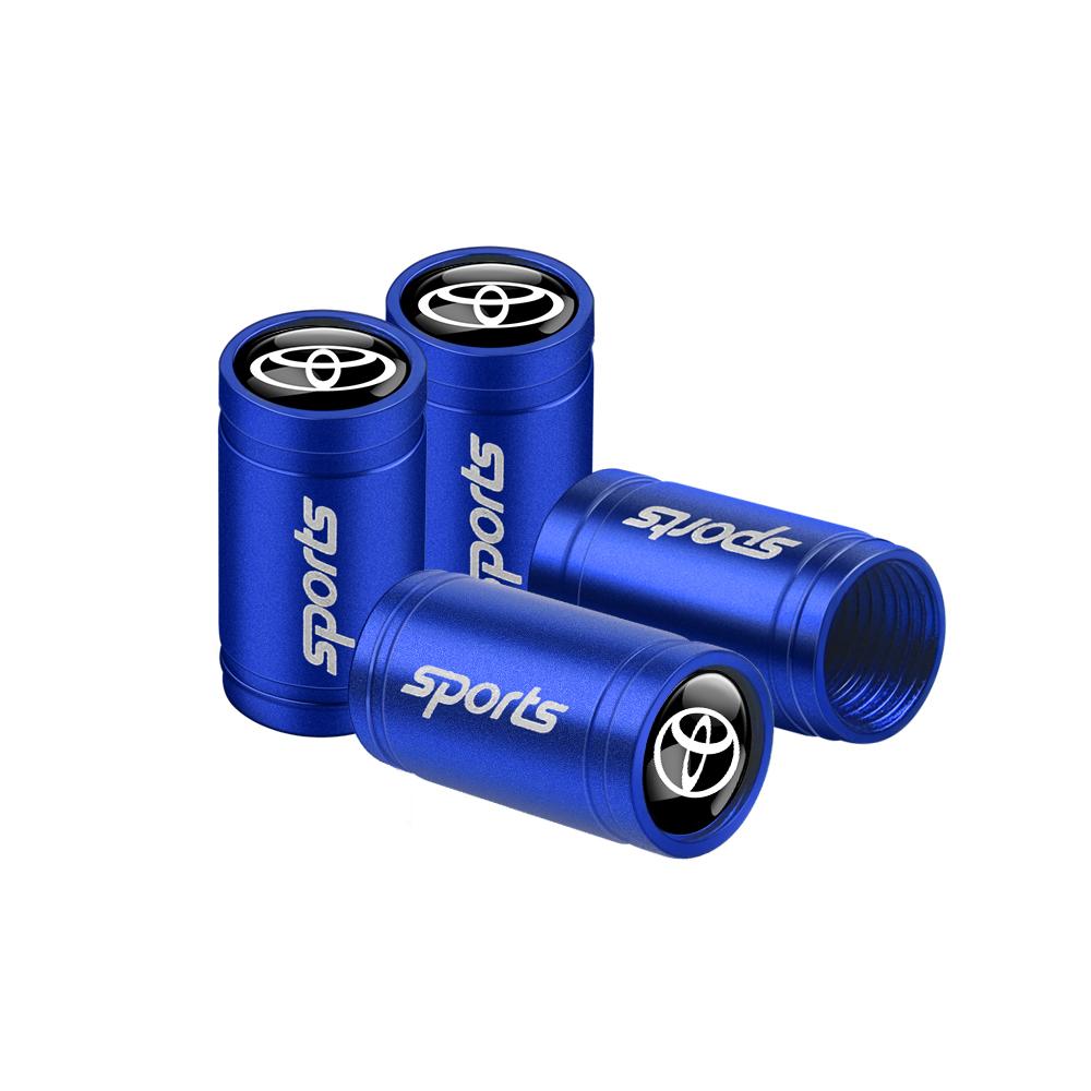 Для Toyota 2026 Горячие Колпачки Ступицы 4 шт. Автомобильные Спортивные Логотипы Металлические Колпачки Клапанов Шин Колес Аксессуары Для Toyota Rav4 Corolla Camry Mir