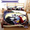 3pcs The Nightmare Before Christmas Bedding Set Duvet Cover Closure Includes 1 Duvet Cover & 2 Pillowcases, Soft and Comfortable for All Seasons.