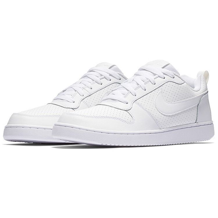 Nike Мужские кроссовки Court Borough Low Triple White Бело-Белые 838937-111