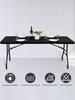1pc Elegant Waterproof Stretch Table Cove,Durable Polyester,Handmade -ldeal for Weddings, Banquets, Holiday Parties, Solid Color