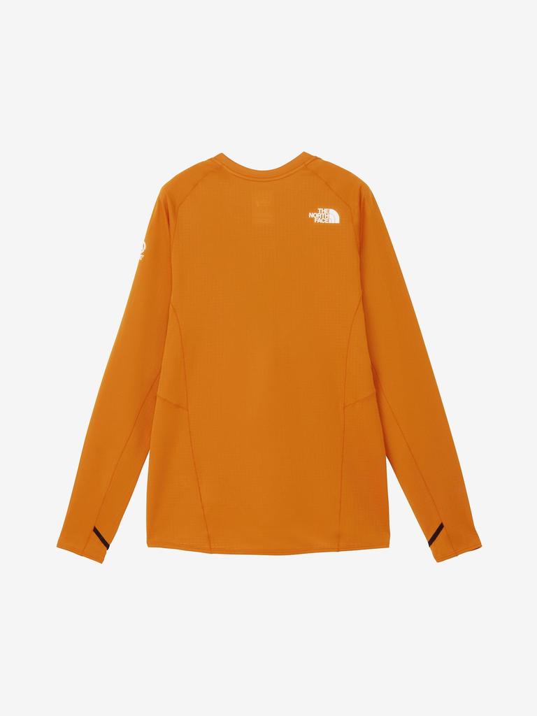 The North Face Expedition Dry Dot Crew Long Sleeve Yam Size L T-Shirt, Unisex, Adult, Orange,