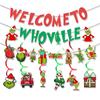 Christmas Grinchs Decorations Welcome To The Christmas Decorations Party Supplies Christmas Grieen Party Decorations