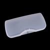 Portable Matte Transparent White Glasses Case Hard Box Eyewear Accessories Clip