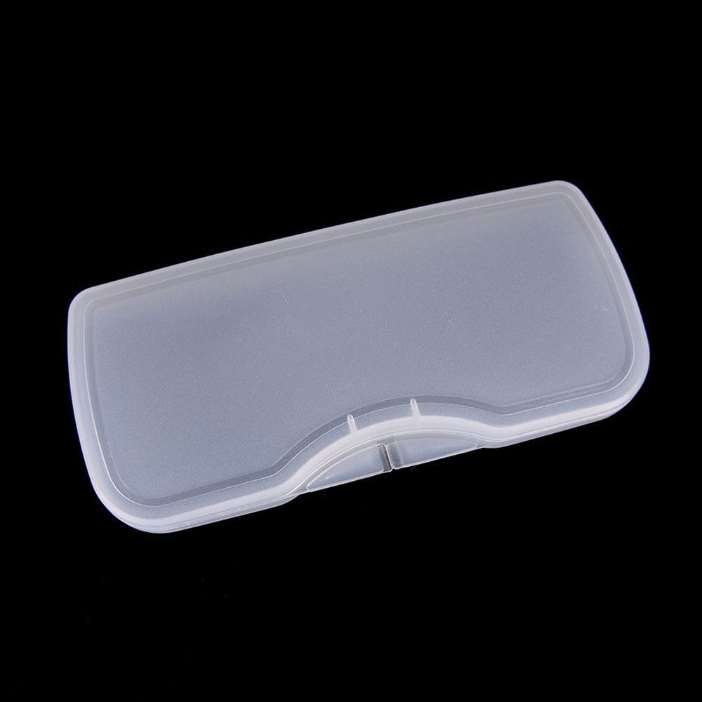 Portable Matte Transparent White Glasses Case Hard Box Eyewear Accessories Clip