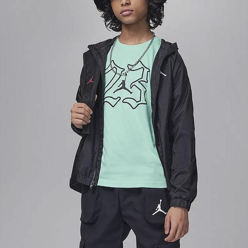 Jordan T Shirt Rising Emerald Green Kids' HJ1602-377