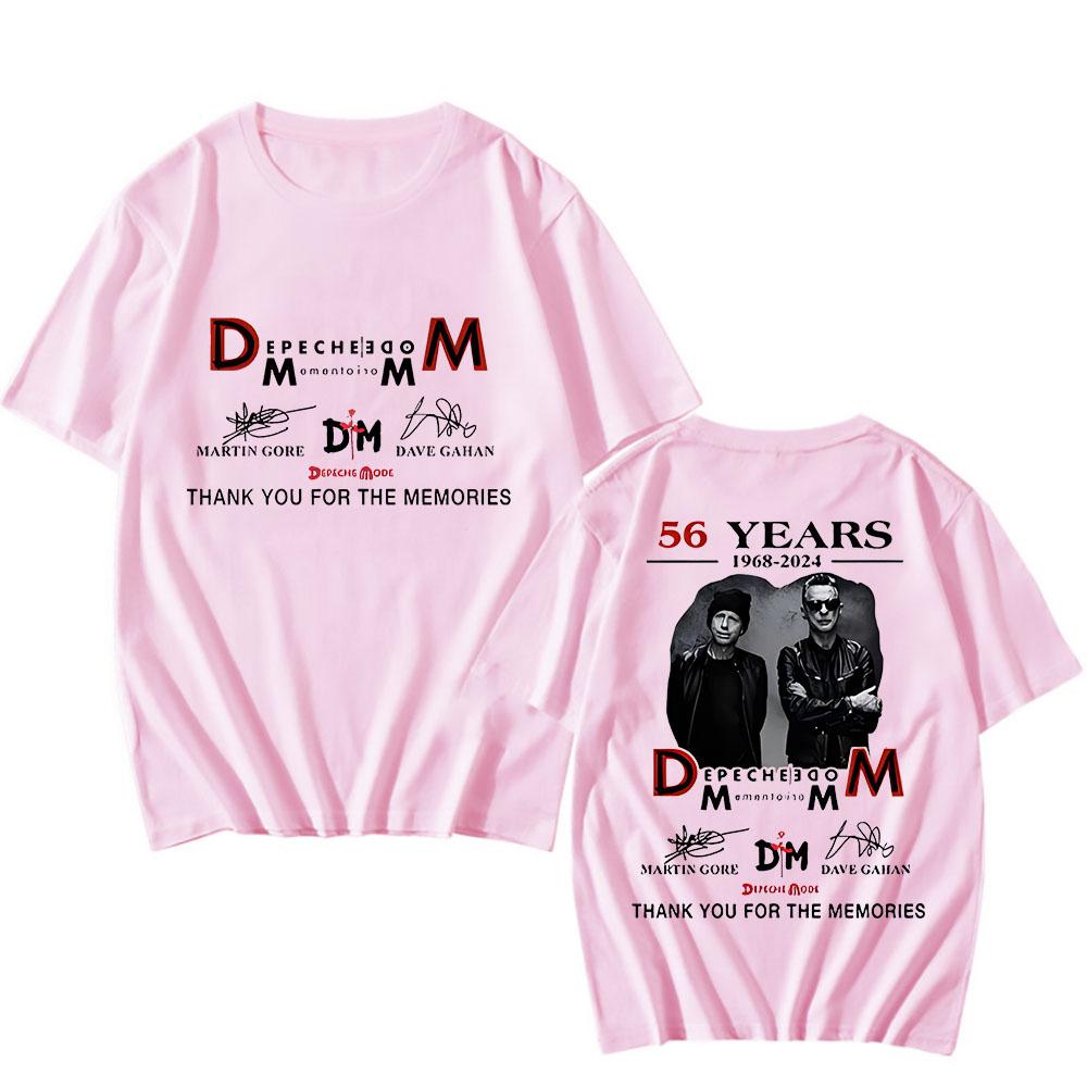 Depeche Memento Mori Футболка Графическая печать Хип-хоп Хлопковая футболка с коротким рукавом Высококачественная футболка Camisetas Готическая одежда