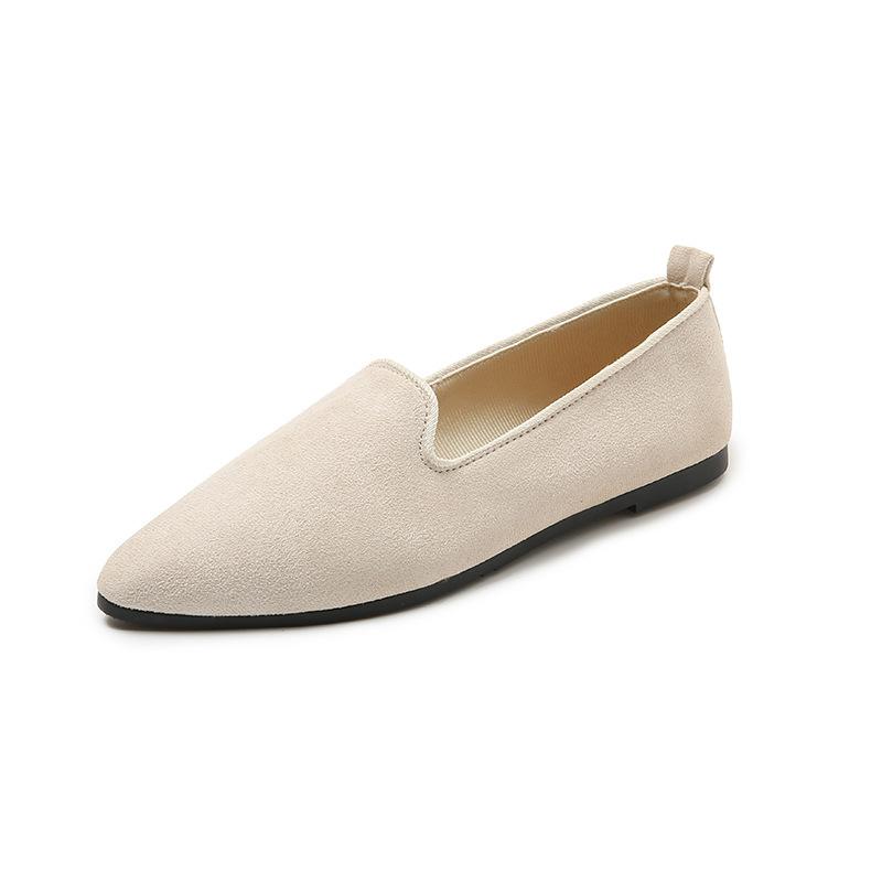 Модная весенняя новая модная дышащая обувь на плоской подошве для женщин, мягкая подошва, заостренный носок, повседневная модная простая удобная обувь-лодочки