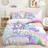 Three-Piece Dream Unicorn Quilt Cover Digital Printing Three-Piece Bedding
