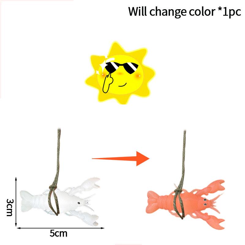 Color Changing Roast Duck Chicken Fish Squid Pork Funny Bag Hanging Pendant Car Swing Duck Car Rearview Mirror Pendant Gift