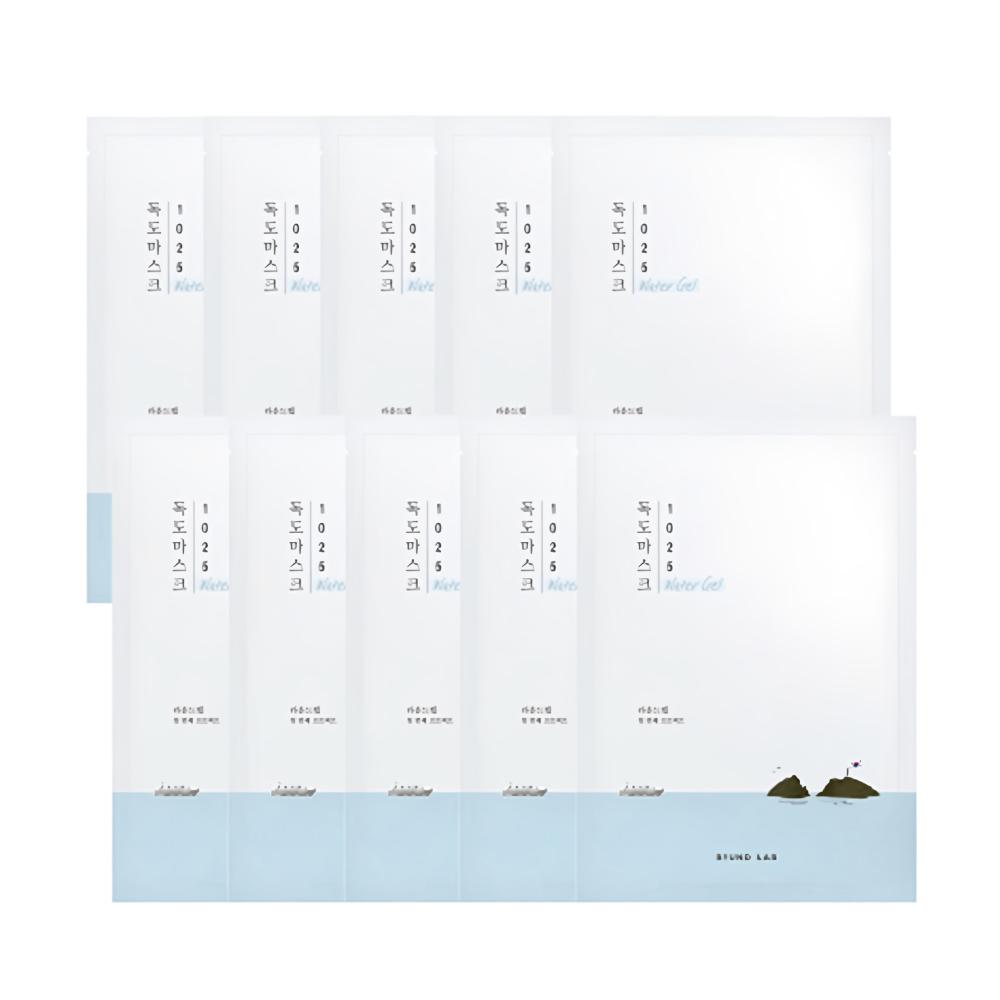 ROUND LAB 1025 Dokdo Hydrating Water Gel Mask | Korean Skincare, Hydration Locking, Cooling