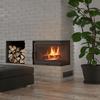 Cast Iron Fireplace KRATKI SIMPLE Right 8 kW Ø 150