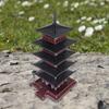 Miniature Pagoda Sculpture Home Decor Fine Details Micro Landscape Ancient Architecture Model