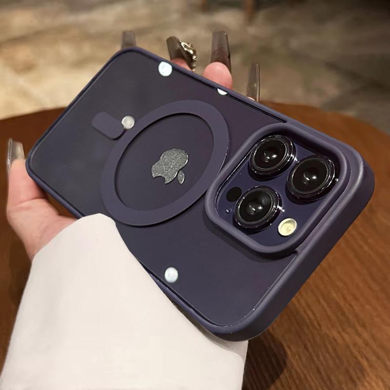 Модный чехол для телефона для iPhone 17 16 15 14 13 12 11 Pro Max Plus 17 Air для Magsafe Прозрачная акриловая магнитная крышка