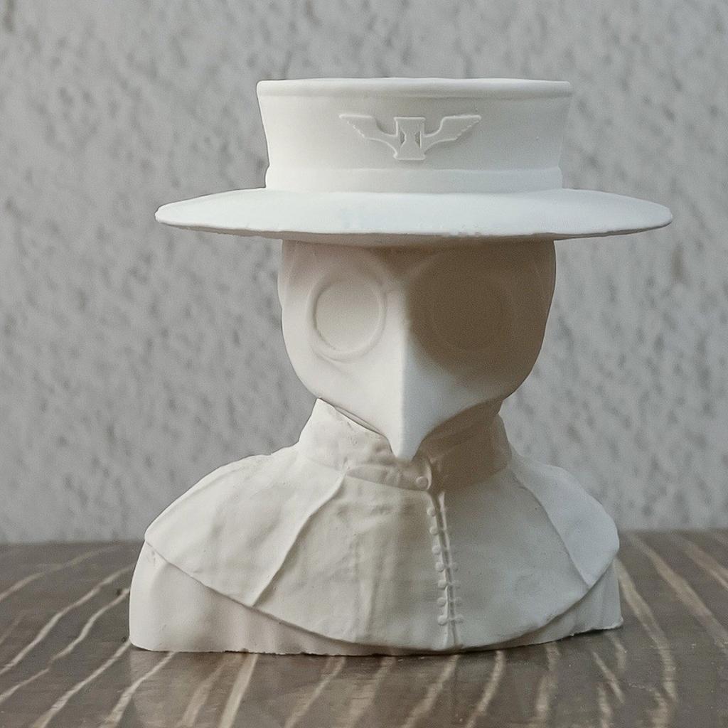 Статуя Чумного Доктора Силиконовые Формы Для Свечей, Мыла, Шоколада, Конфет, Торта, Помадки, Украшения, Цемент, Гипс Силиконовые Формы