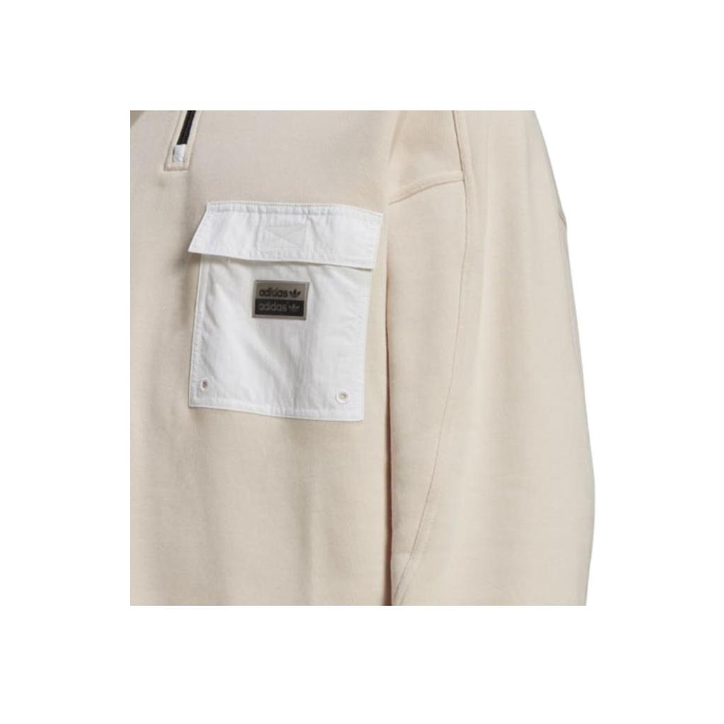 Adidas R.Y.V. Half-Zip Solid Utility Crewneck Sweatshirt Men Tops Light-Pink GN3277