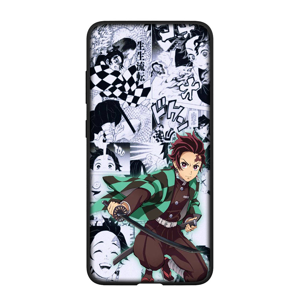 Чехол для телефона Samsung Galaxy S25 S24 S23 iPhone 16 15 Xiaomi Redmi Note 14 13 12 16E X Pro Max OPPO Moto Huawei Kokushibo Demon Slayer Tanjirou Cover