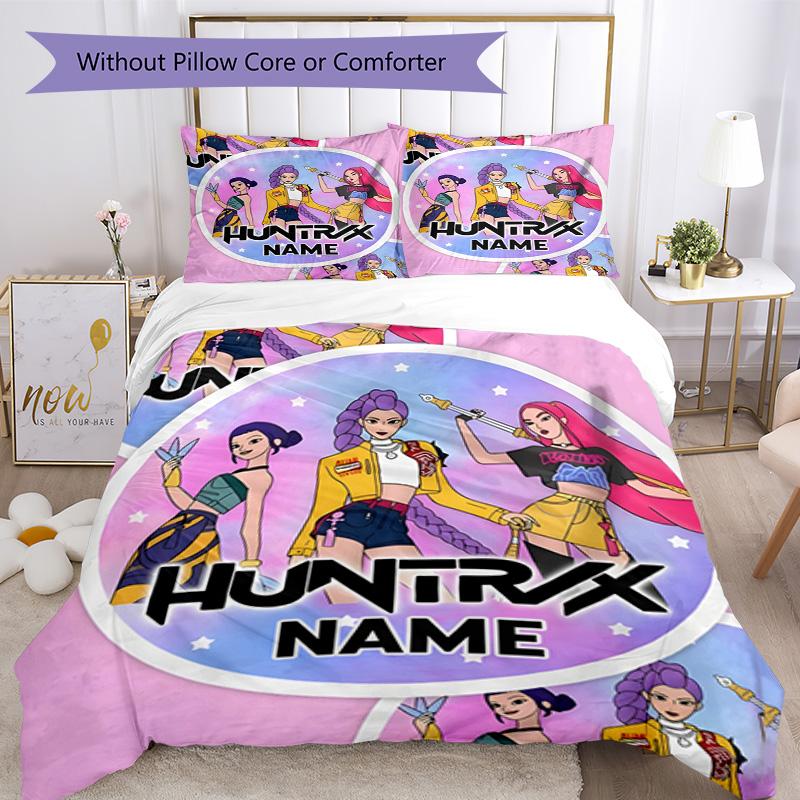 Hunters Customize your name Bedding Set Breathable Duvet Cover with Pillowcases Home Decoration Birthday Gift