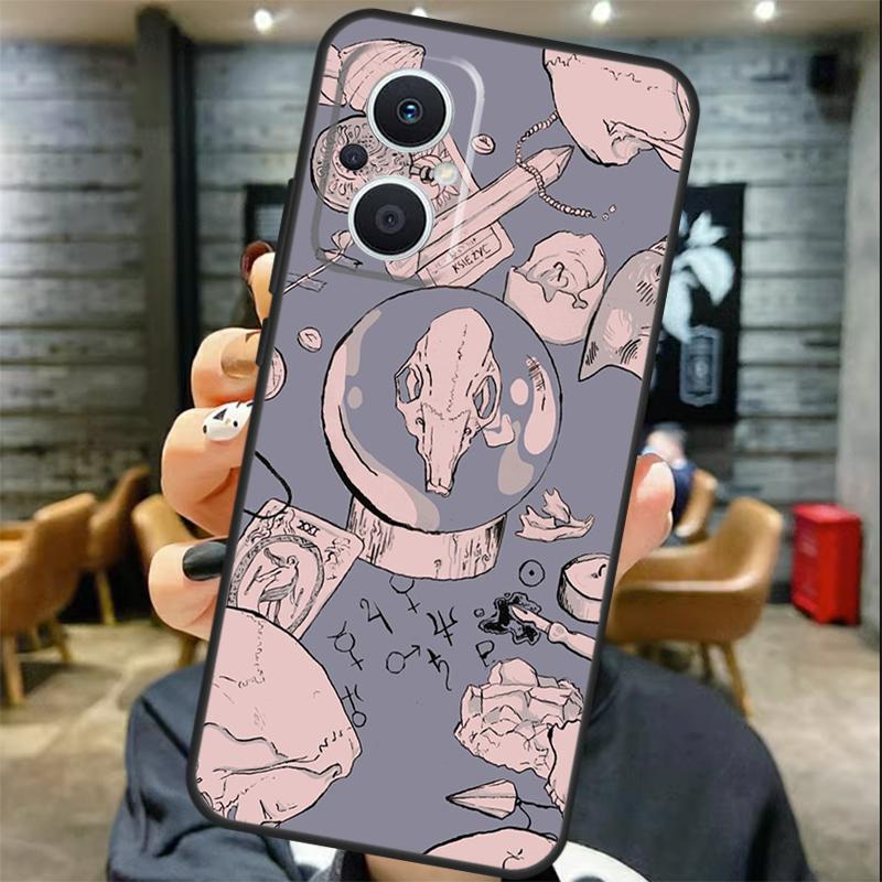 Пастельно-готический ведьминский чехол для OPPO Reno 11 11F 13 12 F 8T 7 8 10 Pro OPPO Find X8 X6 Pro X3 X5 Lite Чехол Coque