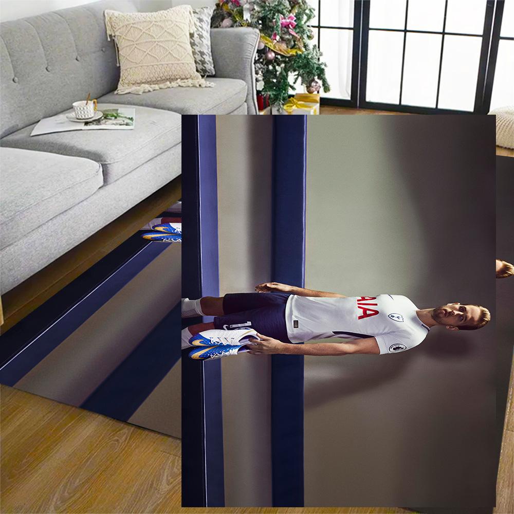 Tottenham Player Kit Floor Rug Office Rug Perfect for Kitchen Dining Room Entryway Hallway Antislip Carpet Decorate Offices Best for Christmas