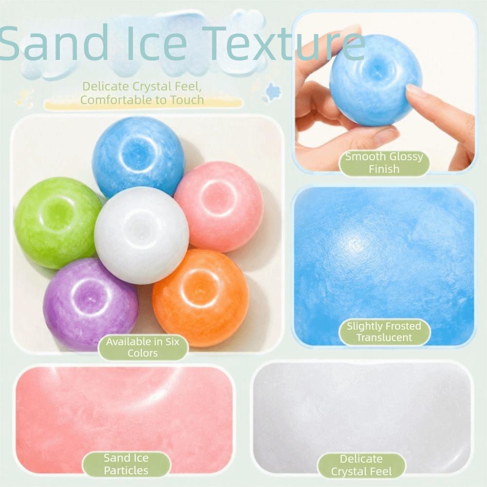Slow Rising Ball Quick-rebound Squeeze Toy Colorful Sensory Fidget Toy Xmas Gift