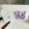 3 Pieces Butterfly Flower Heart Shape Silicone Mold Candlestick Epoxy Resin Molds Spring Decoration Handmade Candle Holder Mold