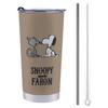 Snoopy Coffee Convenience Store Water Direct Stainless with Cute Character 600ml Tumbler, Mug, Cup, Cup, Insulated, Insulated, Bottle, Drinking,